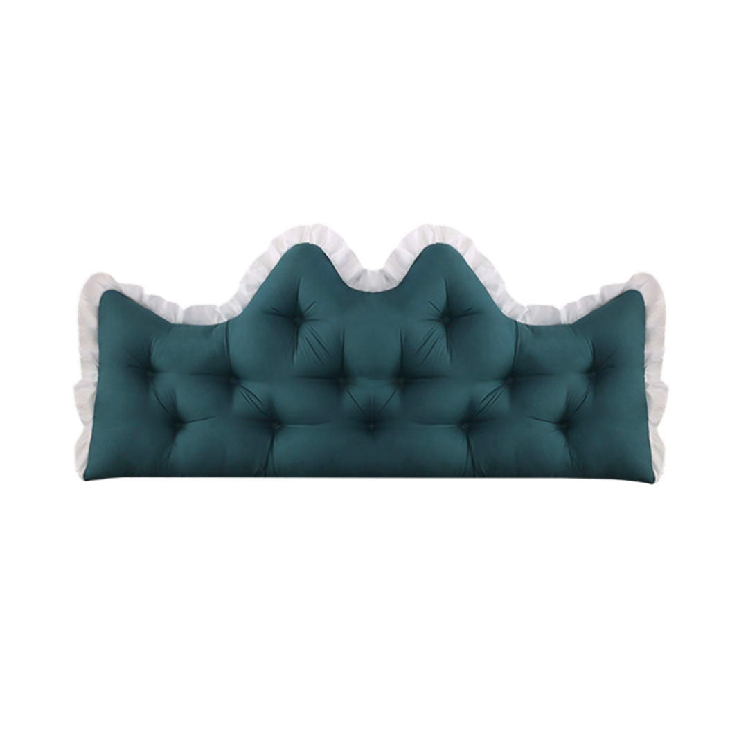 SOGA 120cm Crown Pillow Tufted Teal Headboard Cushion for Bed $ 58.90