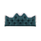 SOGA 120cm Crown Pillow Tufted Teal Headboard Cushion for Bed $ 58.90