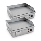 SOGA 2X Electric Stainless Steel Ribbed Griddle Commercial Grill BBQ Hot Plate $ 1013.50