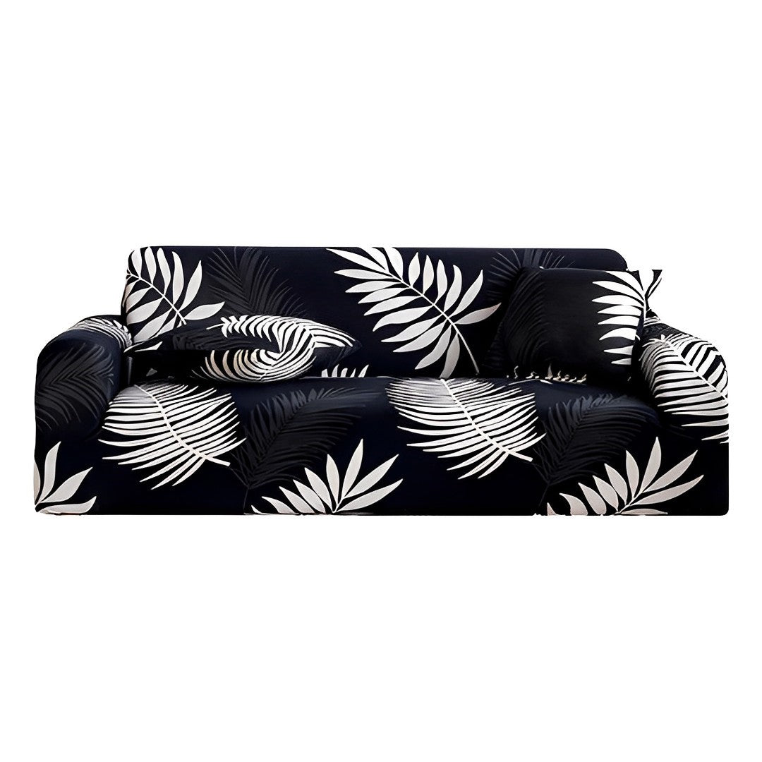 SOGA 4-Seater Leaf Design Sofa Cover Couch Protector High Stretch Lounge Slipcover Home Decor $ 49.90