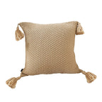 SOGA 50CM Light Brown Pillow with Tassel Accents Rizzy Transitional Cover Throw Pillow $ 55.50