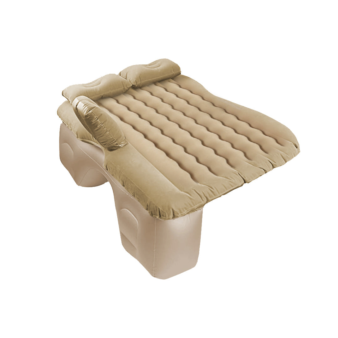 SOGA Beige Ripple Inflatable Car Mattress Portable Camping Air Bed Travel Sleeping Kit Essentials $ 77.90