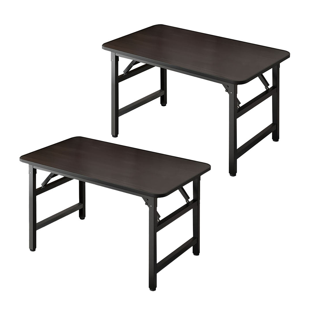 SOGA 2X 120x60 Walnut Foldable Computer Study Table Easy Assembly Desk No Chair $ 280.90