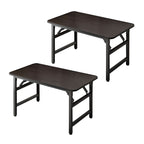 SOGA 2X 120x60 Walnut Foldable Computer Study Table Easy Assembly Desk No Chair $ 280.90