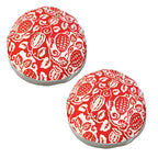 SOGA 2X 45cm Red Premium Polyester Cotton Cushion with EPP Particle Insert for Enhanced Comfort $ 86.50