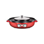 SOGA 2-in-1 42CM Electric Hot Pot BBQ Grill Maifan Stone Non-Stick Coating 2100W $ 188