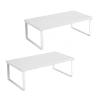 SOGA 2X 40cm White Computer Monitor Elevated Stand Desktop Support Station Rack $ 65.50