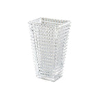 SOGA 22.5cm Handcrafted Clear Glass Vase Classic Design for Home Decor