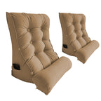 SOGA 2X 60cm Khaki Triangular Wedge Lumbar Pillow Headboard Backrest Sofa Bed Cushion Home Decor $ 193.90