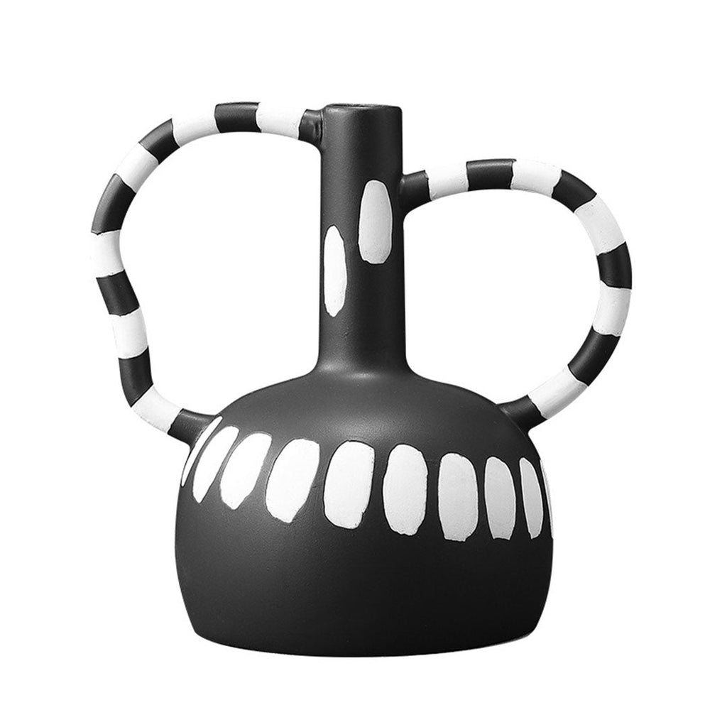 SOGA 26.5x17cm Ornament Vase with Polka Dot Handicraft Decorations in Living Room Home Decor $ 79.90