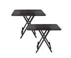 SOGA 2X Black Portable Table Foldable Multifunctional Furniture Home Decor $ 103.50