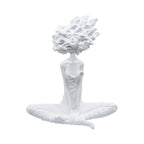 SOGA 59cm White Resin Sculpture – Calm Yoga Woman Decor Piece $ 242.50