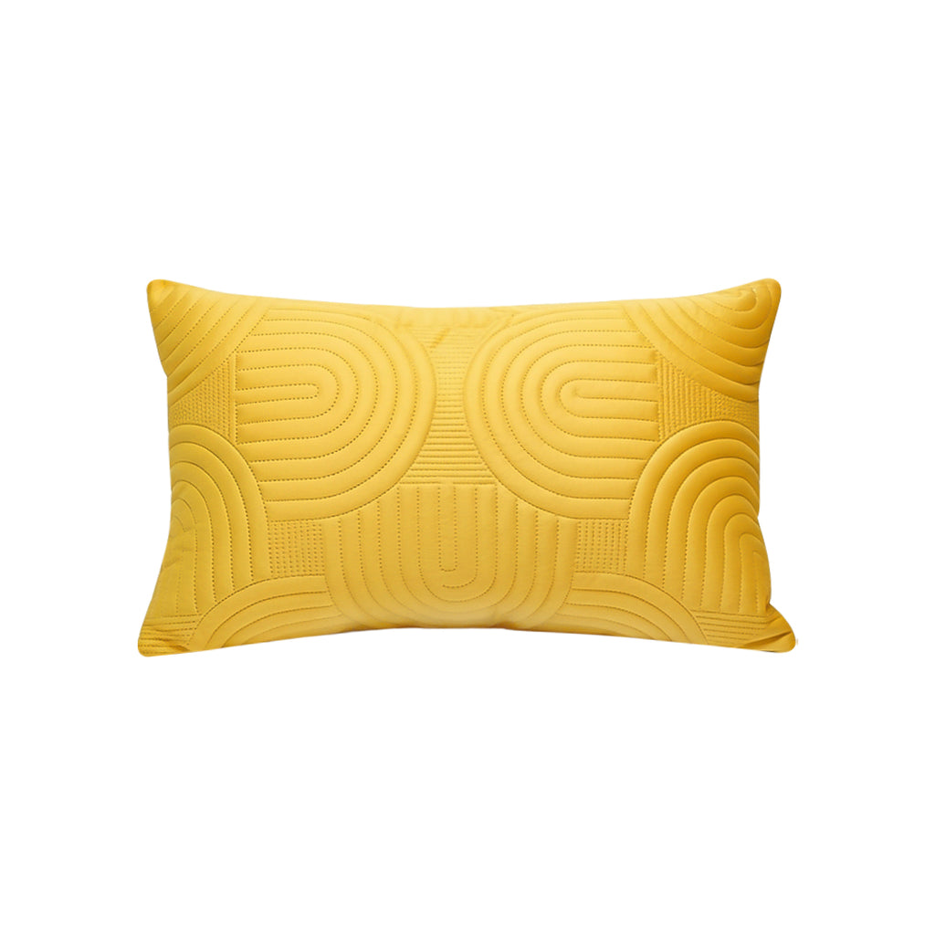 SOGA 30cm Yellow Textured Geometric Pattern Decorative Throw Pillow $ 61.90