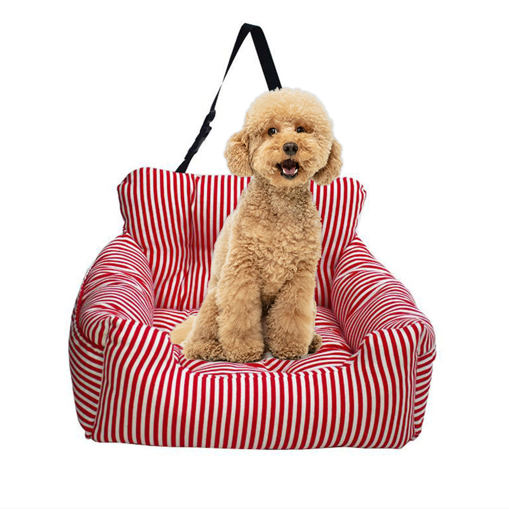 SOGA Red Pet Car Seat Sofa Safety Soft Padded Portable Travel Carrier Bed $ 88.90