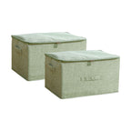 SOGA 2X Green Large Portable Double Zipper Storage Box Moisture Proof Clothes Basket Foldable Home Organiser $ 65.50
