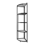 SOGA 5 Tier Steel Triangular Corner Stand Multi-Functional Shelves Portable Storage Organizer $ 88.90