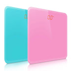 SOGA 2X 180kg Digital Fitness Weight Bathroom Gym Body Glass LCD Electronic Scales Pink/Blue $ 60.90
