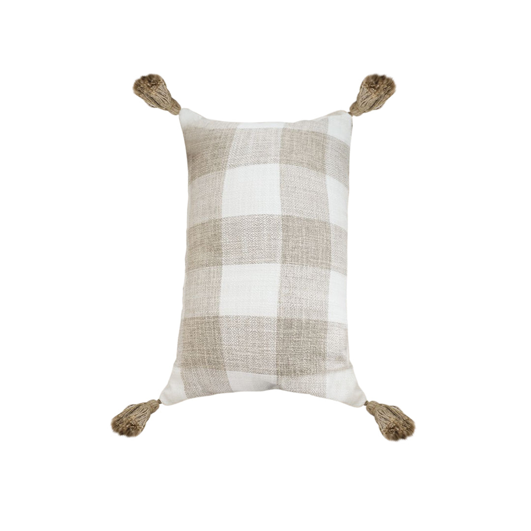 SOGA 30CM Pillow Lumbar Cover Decorative Plaid Farmhouse Cushion Throw Pillow $ 55.50