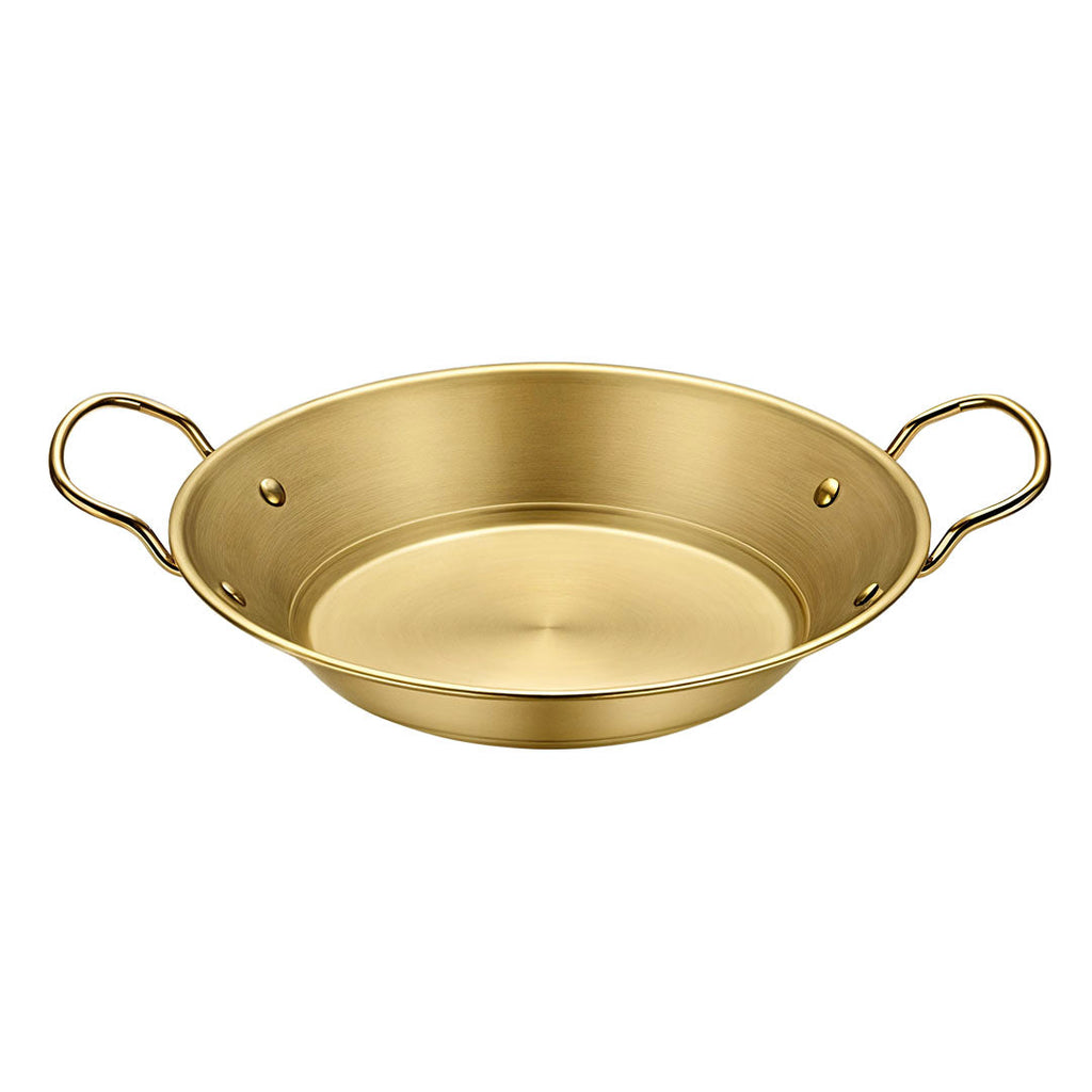 SOGA 21cm Signature Dry Pot And crafted with 201 Material in Gold for Kitchen Essential $ 32.50