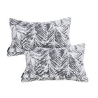 SOGA 2X 35cm Modern Charcoal Palm Leaf Print Contemporary Throw Pillow $ 120.90