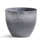 SOGA 27cm Weathered Grey Round Resin Plant Flower Pot in Cement Pattern Planter Cachepot for Indoor Home Office $ 61.50
