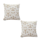SOGA 2X 50cm Throw Pillow Beige Interlocking Geometric Pattern Modern Accent for Home Décor $ 129.50