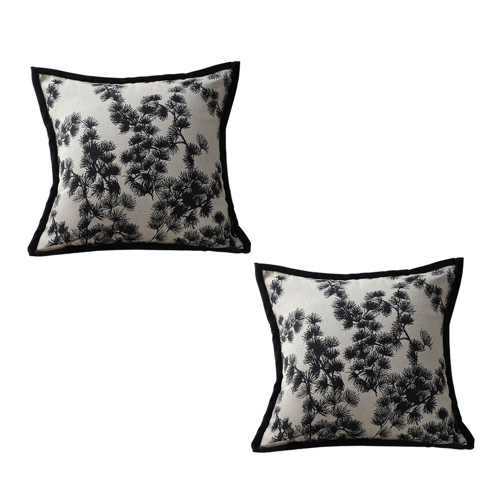SOGA 2X 45cm Throw Pillow Black and White Wide Border Square Pillow Stylish Decorative Cushion Living Room $ 92.90