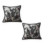 SOGA 2X 45cm Throw Pillow Black and White Wide Border Square Pillow Stylish Decorative Cushion Living Room $ 92.90