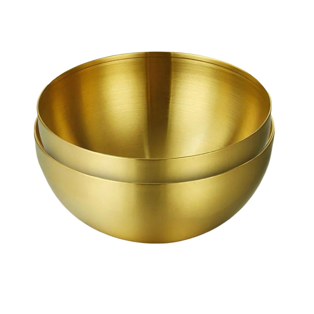 SOGA 15cm Gold Salad Bowl with Model 201 Elegant and Durable Kitchen Essential $ 53.50