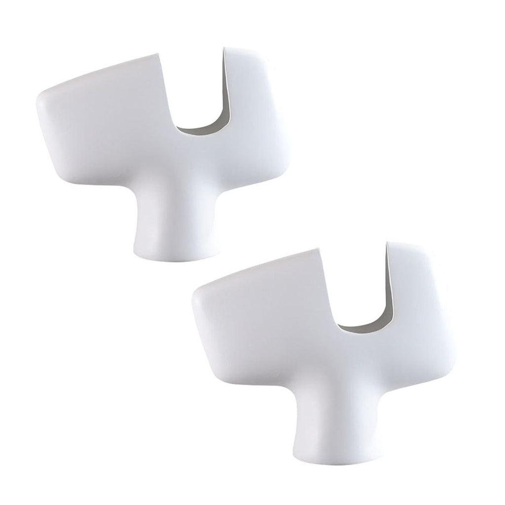 SOGA 2X 44x35cm Ornament Modern Curved Decorative Vase Sculptural Accent for Unique Arrangements Home Decor $ 318.90