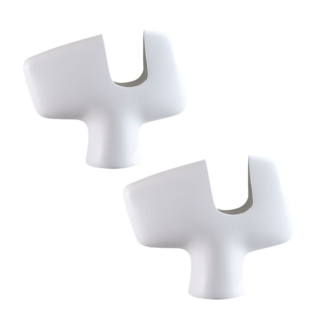 SOGA 2X 44x35cm Ornament Modern Curved Decorative Vase Sculptural Accent for Unique Arrangements Home Decor $ 318.90