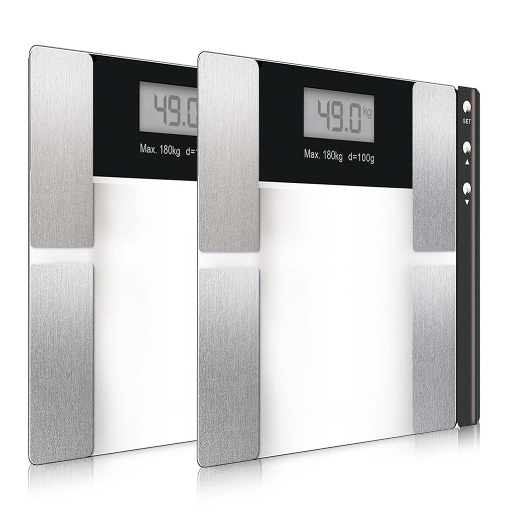 SOGA 2X Digital Electronic Glass LCD Bathroom Body Fat Scale Weighing Scales Weight Monitor $ 60.90