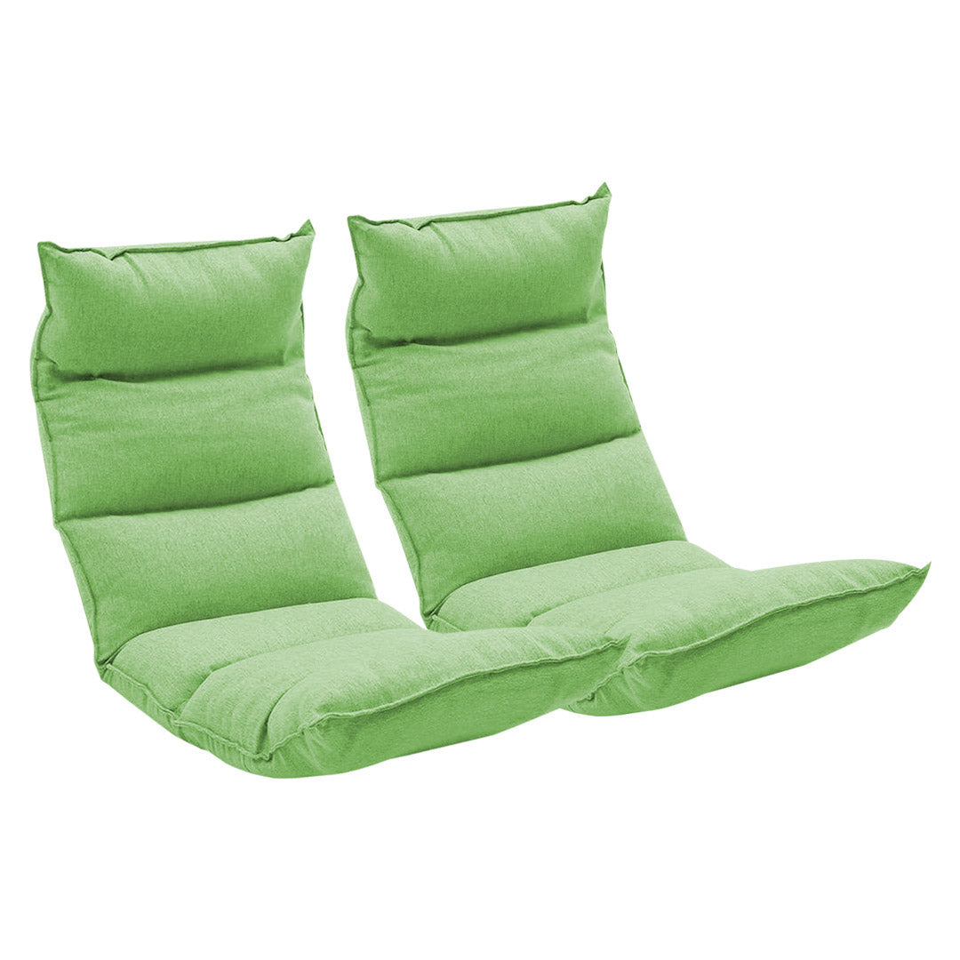 SOGA 2X Foldable Tatami Floor Sofa Bed Meditation Lounge Chair Recliner Lazy Couch Green $ 310.90