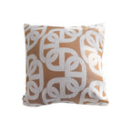 SOGA 50cm Artistic Camel Brown White Geometric Pattern Throw Pillow $ 73.50