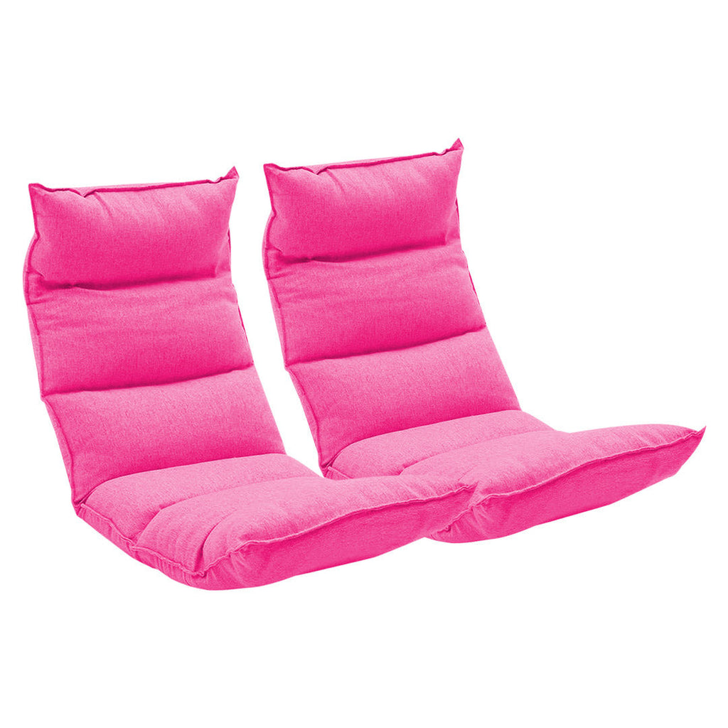 SOGA 2X Foldable Tatami Floor Sofa Bed Meditation Lounge Chair Recliner Lazy Couch Pink $ 310.90
