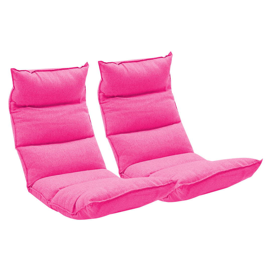 SOGA 2X Foldable Tatami Floor Sofa Bed Meditation Lounge Chair Recliner Lazy Couch Pink $ 310.90