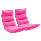 SOGA 2X Foldable Tatami Floor Sofa Bed Meditation Lounge Chair Recliner Lazy Couch Pink $ 310.90