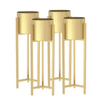 SOGA 4X 90cm Gold Metal Plant Stand with Flower Pot Holder Corner Shelving Rack Indoor Display $ 337.90