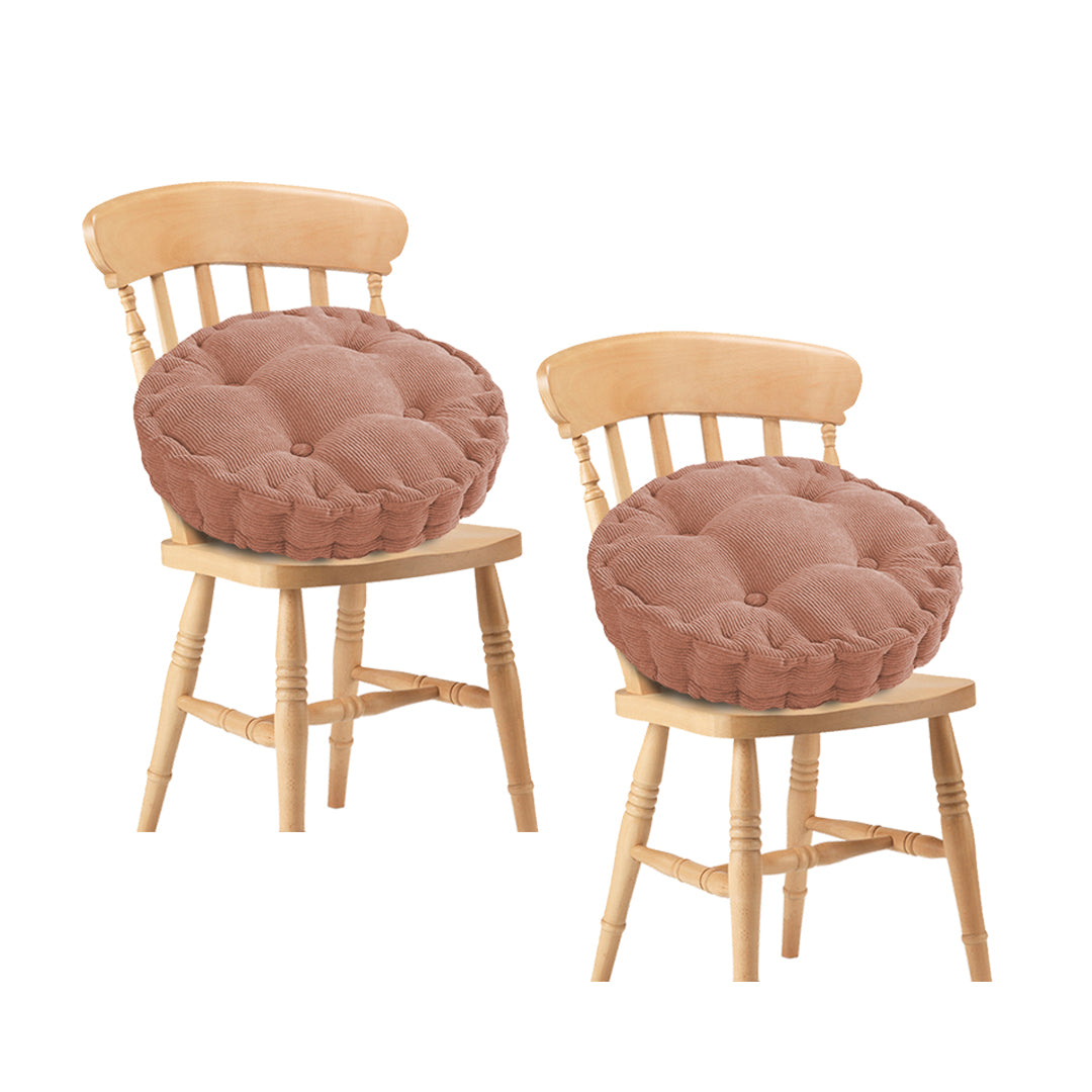 SOGA 2X Orange Round Cushion Soft Leaning Plush Backrest Throw Seat Pillow Home Office Decor $ 43.50