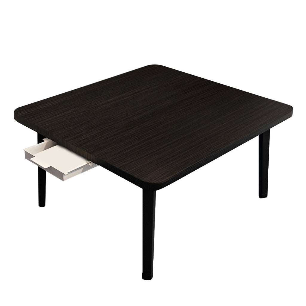 SOGA Black Portable Floor Table Small Square Space-Saving Mini Desk Home Decor $ 66.90
