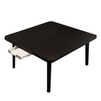 SOGA Black Portable Floor Table Small Square Space-Saving Mini Desk Home Decor $ 66.90