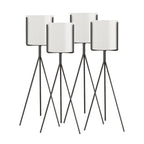 SOGA 4X 70cm Tripod Flower Pot Plant Stand with White Flowerpot Holder Rack Indoor Display $ 337.90