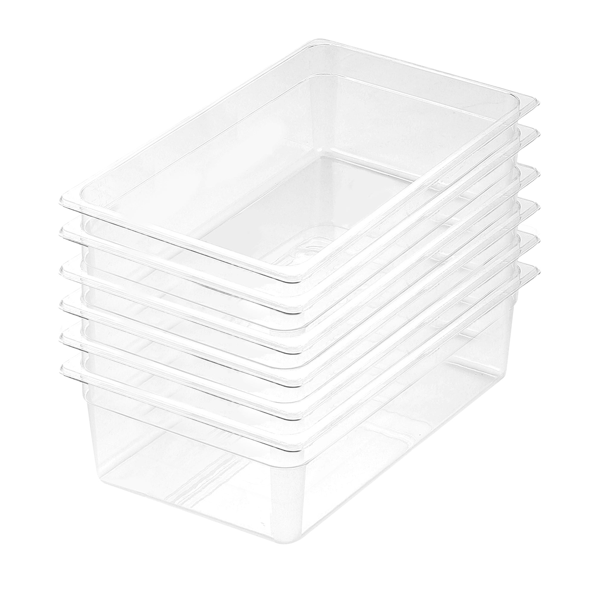 SOGA 150mm Clear Gastronorm GN Pan 1/1 Food Tray Storage Bundle of 6 $ 271.90