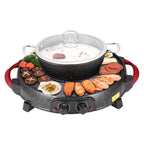 SOGA 2 in 1 Electric Stone Coated Teppanyaki Grill Plate Steamboat Hotpot $ 199.90