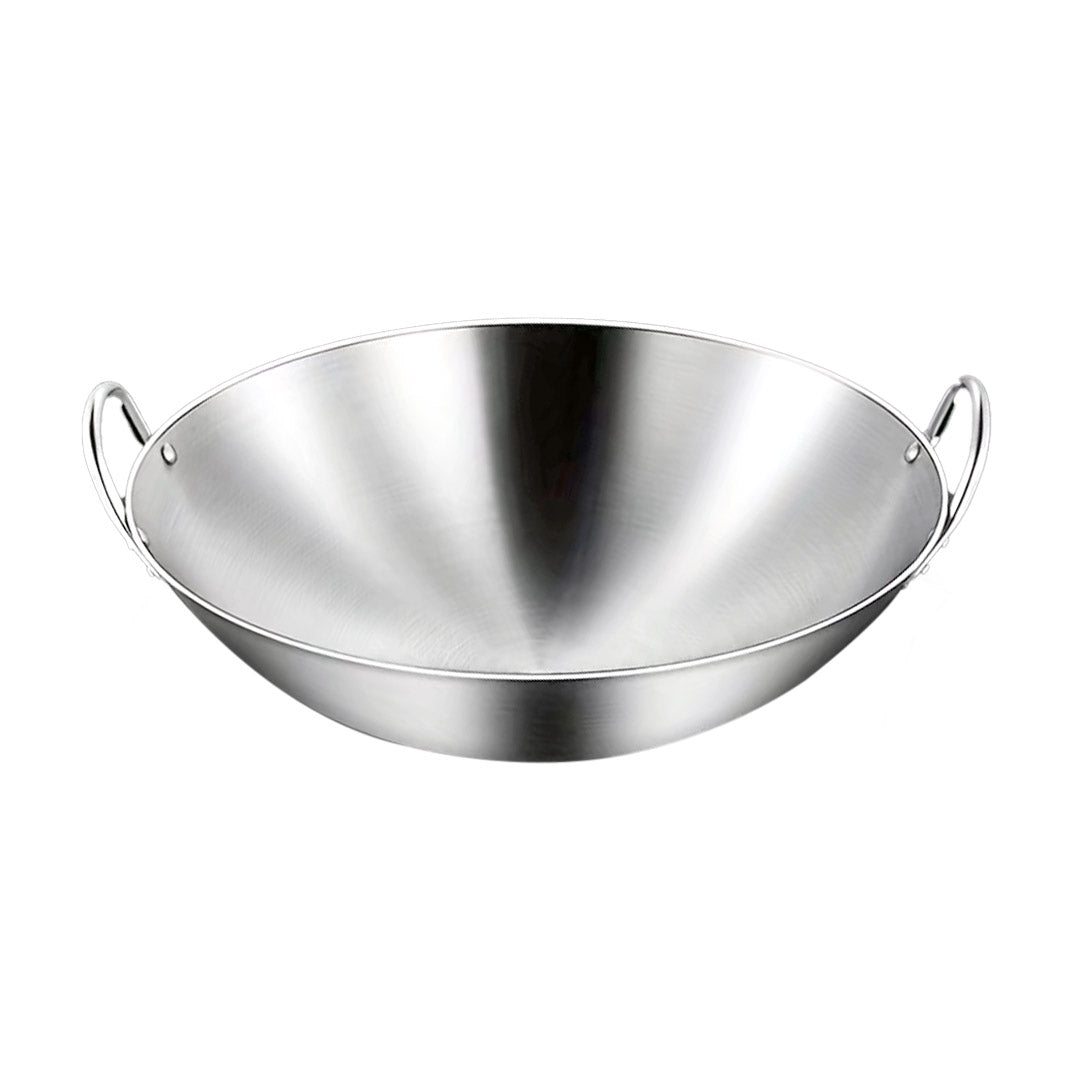 SOGA 47cm Stainless Steel Kitchen Cooking Wok with 2 Sturdy Handles $ 72.50