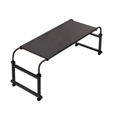 SOGA 140x45cm Black Cross Bed Movable Desk Table w/ Adjustable Length & Height
