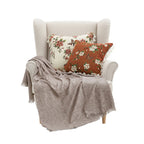 SOGA Home & Living Bundle – French Vintage Butterfly Tassel Pillows & Misty Beige Blanket