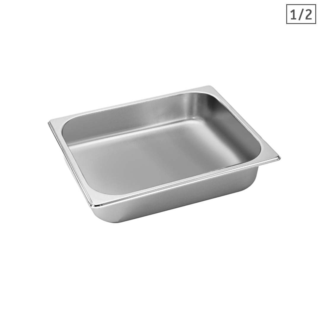 SOGA Gastronorm GN Pan Full Size 1/2 GN Pan 6.5cm Deep Stainless Steel Tray $ 29.90