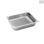 SOGA Gastronorm GN Pan Full Size 1/2 GN Pan 6.5cm Deep Stainless Steel Tray $ 29.90