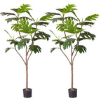 SOGA 2X 180cm Artificial Natural Green Split-Leaf Philodendron Tree Fake Tropical Indoor Plant Home Office Decor $ 431.50